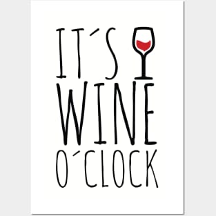 It's Wine O'clock wine lovers shirt Posters and Art